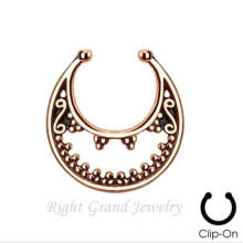 Nez indien or bague aucun Piercing nez anneau faux Piercing Septum